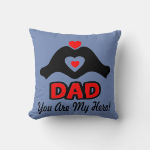 Cojín Decorativo ® ↷ Te Amas Papá, Eres Mi Héroe Fabulous Throw