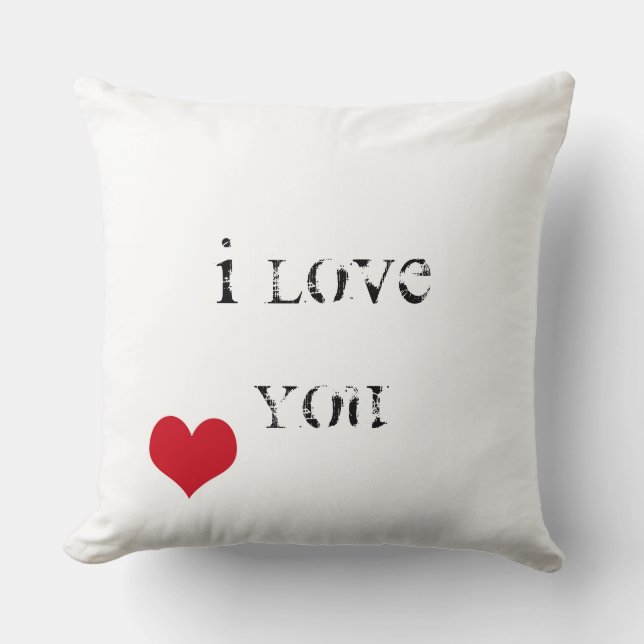 Cojín Decorativo Te amo (Anverso)