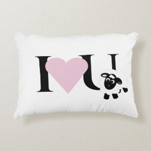 Cojín Decorativo Te amo a tu Personalizado de oveja.