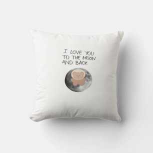 Cojín Decorativo Te Amo Hasta La Luna Y De Regreso Clásico Atempora