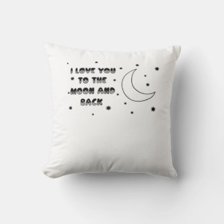 Cojín Decorativo Te Amo Hasta La Luna Y De Regreso Dulce Atemporal 