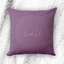 Te Amo - Líneas Garabateadas Modernas Violetas