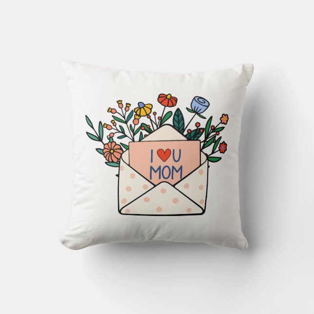 Cojín Decorativo Te amo mamá (Anverso)