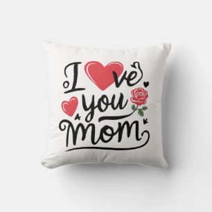 Cojín Decorativo Te Amo Mamá Diseño Infantil Conmovedor
