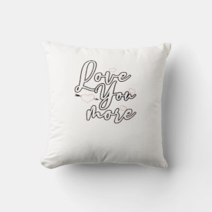 Cojín Decorativo Te Amo Más Diseño Estético Moderno 