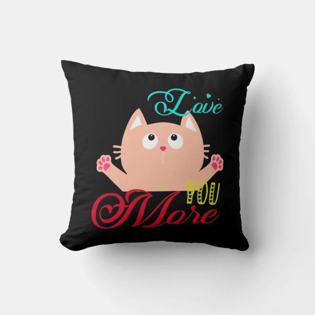 Cojín Decorativo Te Amo Más Estilo Elegante  (Anverso)