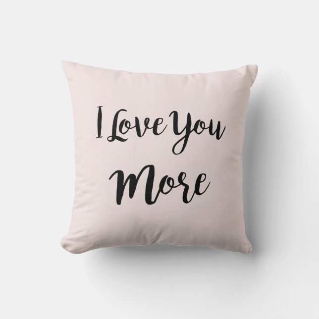 Cojín Decorativo Te Amo Más Pillow (Anverso)
