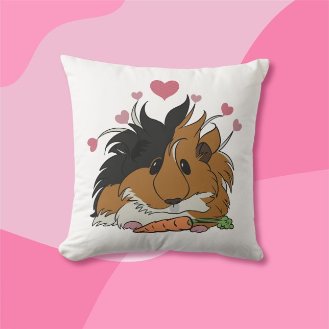 Cojín Decorativo Te Amo Más Que Carrots Guinea Pig Valentine (Subido por el creador)