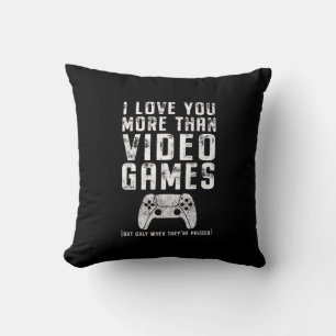 Cojín Decorativo Te Amo Más Que Los Videojuegos Regalo Para Jugador