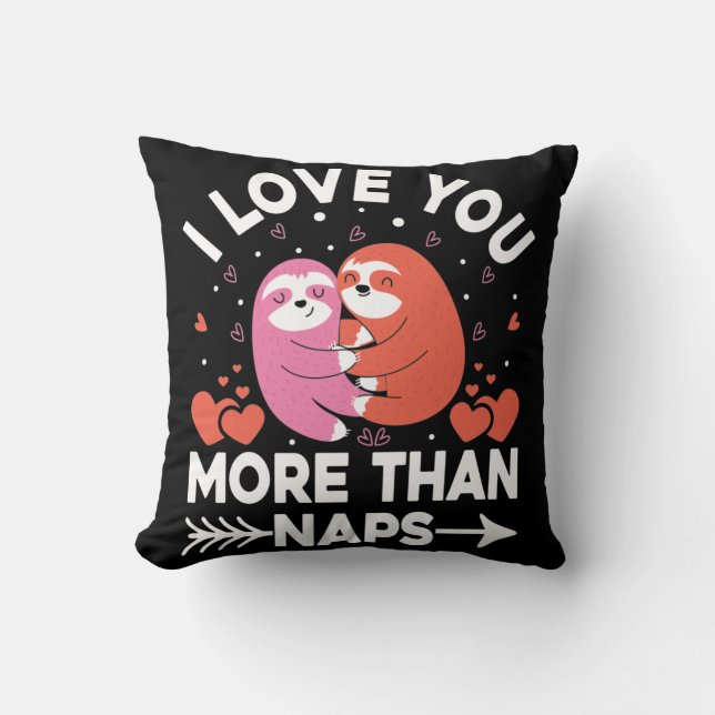 Cojín Decorativo Te Amo Más Que Napas (Anverso)