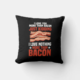 Cojín Decorativo Te Amo Más Que Tocino Estilo Desayuno Divertido 