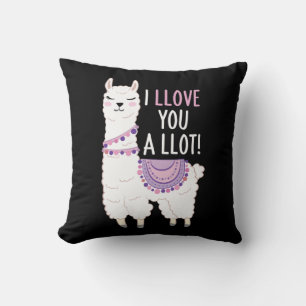 Cojín Decorativo Te amo mucho - Llama divertida