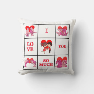 Cojín Decorativo Te Amo Mucho Pareja Linda
