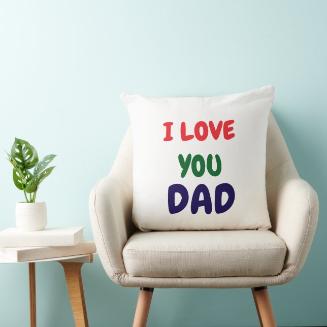 Cojín Decorativo Te Amo Papá Moderno  (Silla)