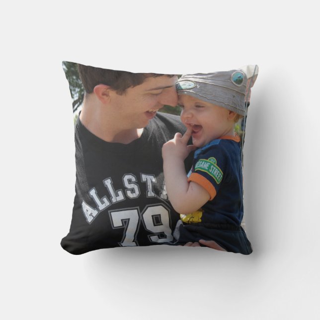 Cojín Decorativo Te amo papá Personalizado Foto Cushion (Anverso)