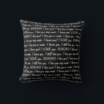 Cojín Decorativo "TE AMO" Pillow<br><div class="desc">Un cojín lindo y a la moda que dice que te amo y xoxo,  en un fondo negro.</div>