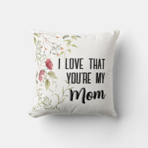 Cojín Decorativo Te Amo Que Seas Mi Mamá Regalo Floral