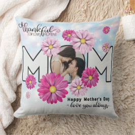 Cojín Decorativo Te amo siempre mamá Personalizado foto Día de la M
