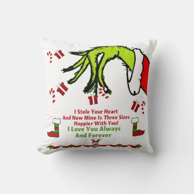 Cojín Decorativo Te amo siempre y para siempre (Anverso)