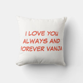 COJÍN DECORATIVO TE AMO SIEMPRE Y POR SIEMPRE UN HERMOSO PILLOW