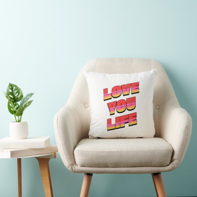 COJÍN DECORATIVO TE AMO VIDA (Silla)