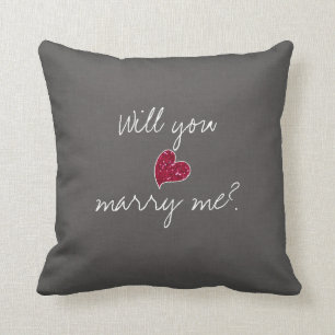 Cojín Decorativo ¿Te Casarás Conmigo Pillow?