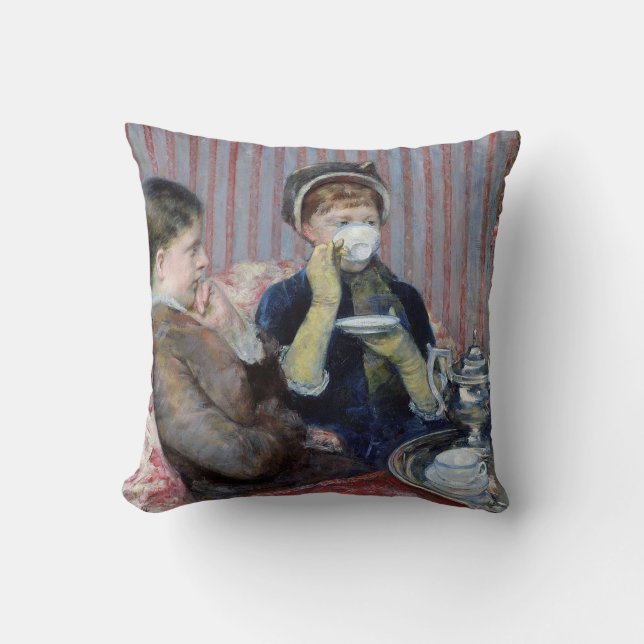 Cojín Decorativo Té de la tarde, Mary Cassatt (Anverso)