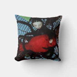 Cojín Decorativo Té de sangre y araña de cuerda roja