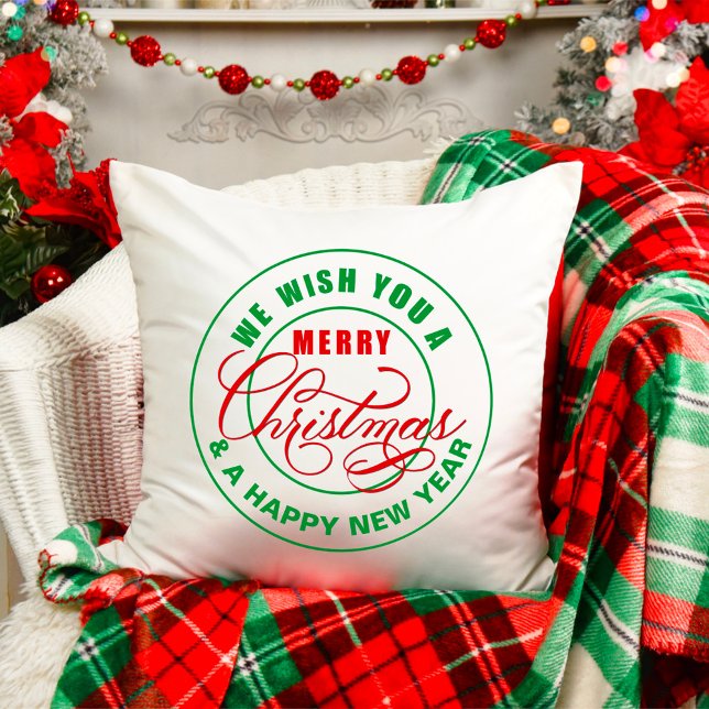 Cojín Decorativo Te Deseamos Una Feliz Navidad (Subido por el creador)