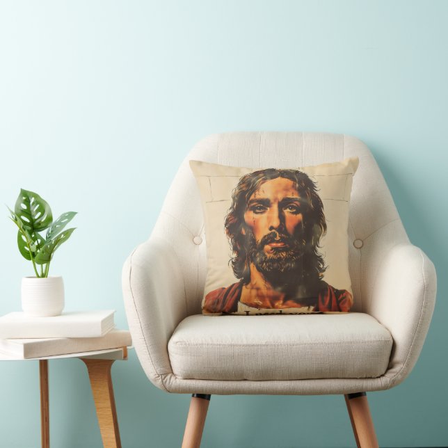 Cojín Decorativo Te Necesito Retro Cristo (Silla)