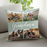 Cojín Decorativo Te queremos abuela 4 Collage de fotos<br><div class="desc">Digamos que te amamos esta temporada navideña con un regalo personalizado de Navidades tirando almohada con 4 de tus fotos favoritas y nombres de nietos y . Todo el texto de este diseño es editable para que pueda agregar su propio mensaje o texto. Disponible en diversos colores, estilos y productos....</div>