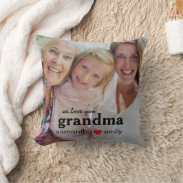Cojín Decorativo te queremos foto de abuela