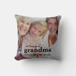 Cojín Decorativo te queremos foto de abuela