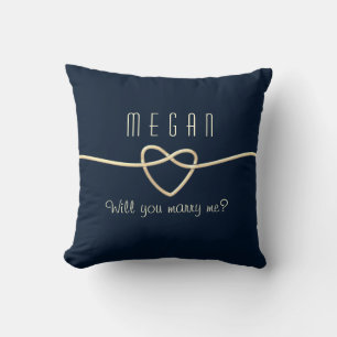 Cojín Decorativo ¿Te Quieres Casar Conmigo Propuesta de Boda 