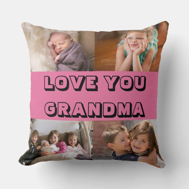 Cojín Decorativo Te Quiero Abuela (Anverso)