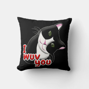 Cojín Decorativo Te quiero gato
