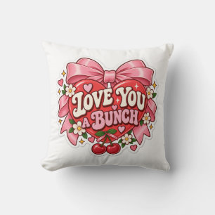 Cojín Decorativo Te Quiero Mucho Sticker Retro Coquette Corazón con