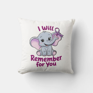 Cojín Decorativo Te recordaré el elefante Alzheimer