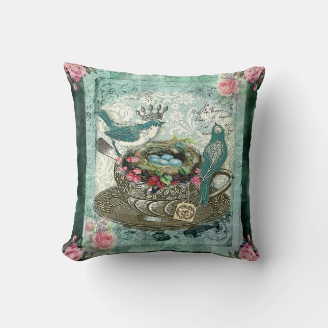 Cojín Decorativo Té verde (Anverso)