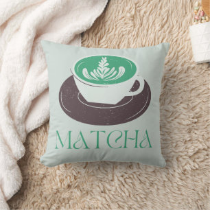 Cojín Decorativo Té Verde Matcha, Todo es mejor con matcha