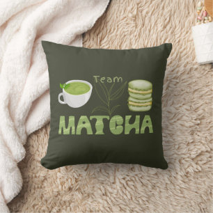 Cojín Decorativo Té Verde Matcha, Todo es mejor con matcha