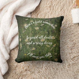 Cojín Decorativo Te veré allí Rumi Inspiradora cita