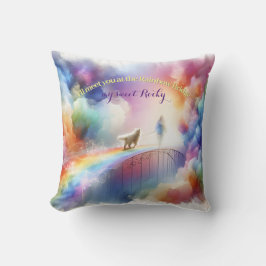 Cojín Decorativo Te veré en el Puente Arcoiris