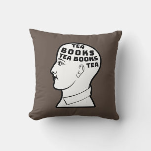 Cojín Decorativo Té y libros