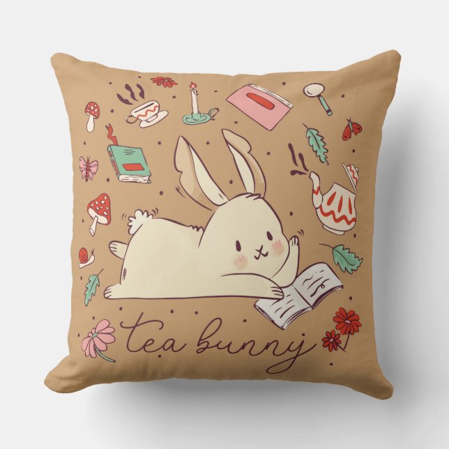 Cojín decorativo Tea Bunny (Anverso)
