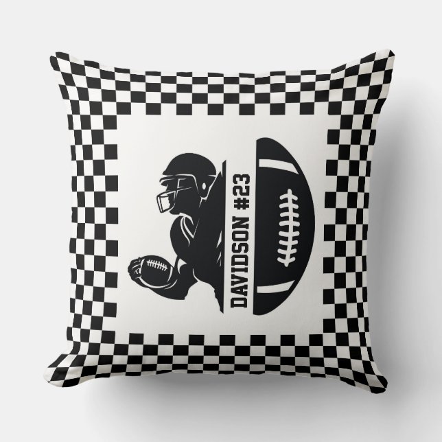 Cojín Decorativo Team Football Player Throw Pillow (Anverso)