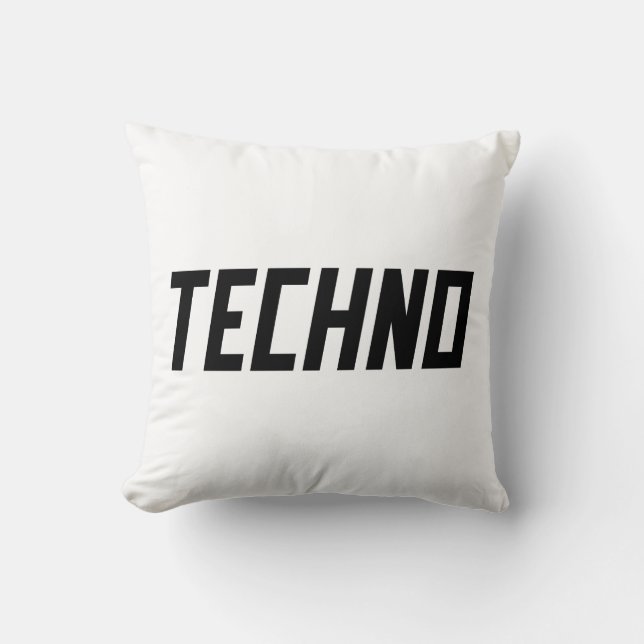 Cojín Decorativo TECHNO Music (Anverso)
