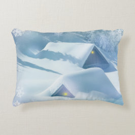 Cojín Decorativo Techo de nieve en un bosque