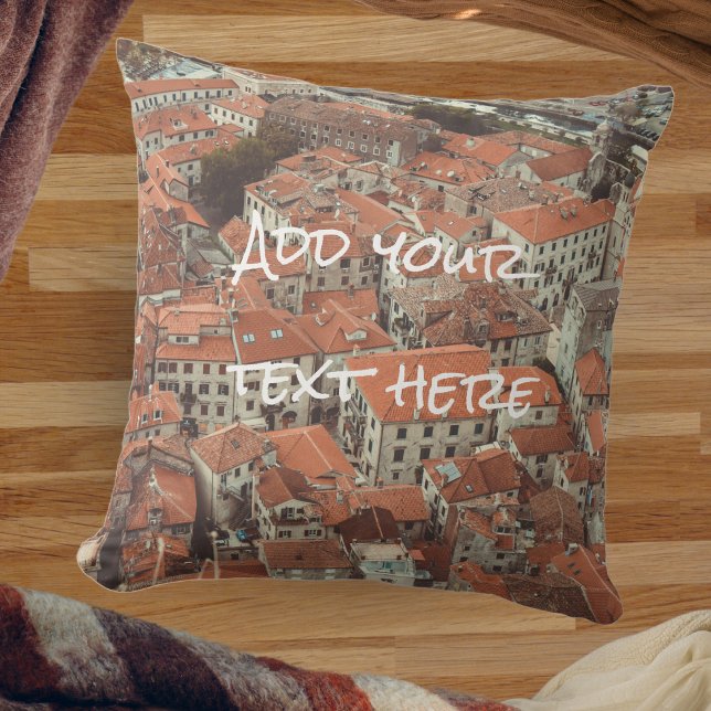 Cojín Decorativo Techos rojos de Kotor (Montenegro) (Subido por el creador)