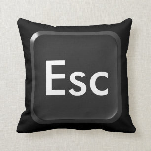 Cojín Decorativo Tecla de escape del teclado
